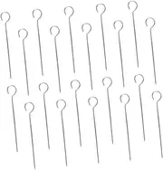 50Pcs Stainless Steel Grilling Skewers Durable Roasting Skewers for BBQ Kebab and Meat Reusable Barbecue Sticks for Outdoor Cooking and Housewarming