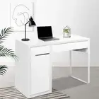 Home Office Computer Desk Student Study Table 2 Drawers Storage Cabinet White