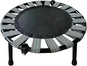 Small Trampoline - Folding Jumping Bed, Workout Rebounder Trampoline | Silent Tiny Trampoline with 165 Lbs Load-Bearing, Indoor Fitness Trampoline for Playing and Workout (17.72x6.3 inches)