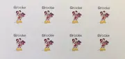 24x Personalised Christmas Gift Stickers Labels Disney Minnie Mouse