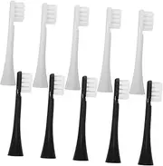 HOUDERCO 10pcs Replacement Brush Heads for Electric Toothbrush Soft Bristles for Cleaning Safe Materials Compatibility for Daily Oral Care
