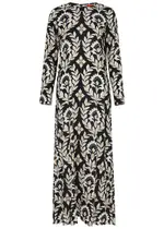 LA Double J Swing Printed Maxi Dress - Black - M (UK12 / M) M (UK12 / M)
