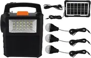 Solar Generator with Bulb, ABS Portable Power Station with USB Cable, Solar Generator Power Station for Home Backup Emergency Outdoor