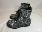 Dr. Martens 1460 Loud Leopard Lace Up Boots - Gunmetal NWB US 9 UK 7*