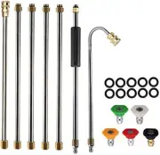 Gutter Cleaning Tool for Pressure Washer - Roof Cleaner Lance Nozzle - 4000 psi