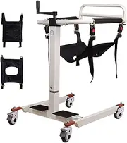 Medical Transfer Chair Wheelchair Lifts for Home, Portable Patient Lift Aid w/Toilet Cushion, Bathroom Wheelchair Shower Chair Transfer Aid for Handicap Elderly Seniors, 330Lbs Transport
