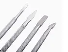 4 Pcs/Set steel Double-ended Cuticle Pusher Dead Skin Remover Manicure Tools