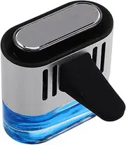 Anneome Car Air Vent Aromatherapy Diffuser Clip Essential Oils Perfume Aluminum Alloy Car Air Freshener Floral Scent Easy Install Silver Color