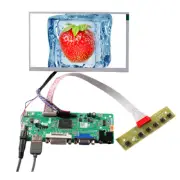 HD DVI VGA LCD Controller Board 7inch 1024x600 1000nit OutDoor LCD Screen