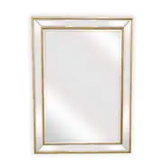 Beaded Gold Framed Mirror - Rectangle 80cm x 110cm -SML