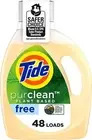 Tide Purclean Plant-Based HE Liquid Laundry Detergent, FREE Unscented 48 Loads ✅