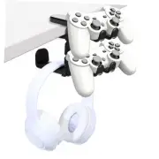 2 Pack 3-in-1 PC Gaming Headset&Controller Holder -2 Headphone Stand