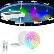 BOXPSII Solar Submersible Pool Lights (1 Pack)