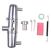 1/8 Rc Car Nitro Engine Rear Exhaust Pipe For Kyosho Hpi Losi Thunder Tiger
