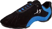 [Very Fine] Unisex-Adult Bbjs Jazz Street Ballroom Latin Exercise Dance Sneakers, Black (Blue Mesh)