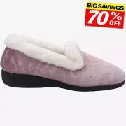 Fleet & Foster Adelaide Womens Loungewear Comfort Memory Foam Slippers Pink