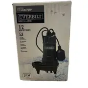 Everbilt HDEFR50W Submersible Effluent Pump 1/2 HP 53 GPM Tethered Float Switch