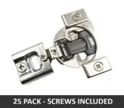 25 pack Blum COMPACT BLUMOTION Soft Close 5/16 Overlay Press-in Hinge 38N358B.05
