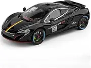 Decorative Car Model 1:24 for P1 Luminous Supercar Diecast Metal Alloy Display Model Modern Style Decoration Perfect for Gifting(Black)