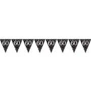 Sparkling Celebration 60 Prismatic Plastic Pennant Banner
