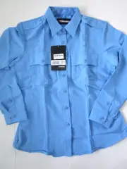 Blauer Super Shirt Long Sleeve Womens 38 Reg Polyester Medium blue Vented