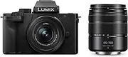 Panasonic Lumix DC-G100DWEGK Micro Four Thirds Mirrorless Camera, Lumix G Vario 12-32mm F3.5-5.6 & 35-100mm F4-5.6 Lenses, 20.3MP, 4K 30p/FHD 60 Video, Free Angle Monitor, USB-C Charging, Black