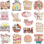 17 Pack Positive Word Iron On Patches for Clothes - Motivational Embroidered Patches for Jeans, Jackets, Hats & Backpacks, DIY Repair & Decoration, Inspirational Design for Clothing & Accessories