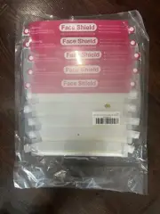 Clear Kids Face Shield Pack Of 10 Foam Head Cushing Adjustable NIP