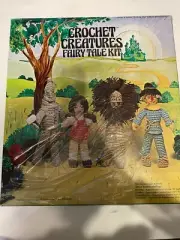 crochet creatures fairy tale kit follow the yellow brick road, wizard of oz
