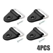 4Pcs Car Trunk Cargo Net Tie Down Hook Ring Loop Hanging Fixings Hook Tool Black (for: Peugeot)