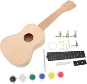 CIMAXIC Handmade Musical Instrument Kit Diy Boys and Girls Ukulele Unpainted Wooden Craft