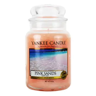 《YANKEE CANDLE》粉紅沙香氛蠟燭623g