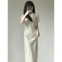 在飛比找ETMall東森購物網優惠-旗袍2023年夏季新式中國風文藝