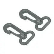 2pcs Plastic Swivel Snap Hook Lobster Clasp Buckle for Webbing Strap Olive