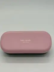 Kate Spade Small Hard Pink/Green Sunglasses Case w/ Cloth