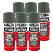 (6 PACK) - Rust-oleum Automotive Self Etching Primer 249322 - Dark Green - 340g Spray