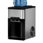 Devanti 3 in 1 Ice Maker Machine 20kg Cold and Hot Water Dispenser 2.5L Silver