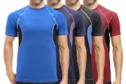 Men's Cool Quick-Dry Gym Workout Sport Running Breathable Performance T-shirt