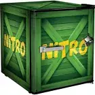Nitro Mini Fridge 46 Litre Cube Style Retro Power Up Design w/ Bottle Opener