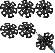 6pcs Ski Pole Baskets Replacement, Snow Baskets for Trekking Poles Walking Stick Tips Trekking Pole Basket Ski Supplies Accessories for Hiking Trekking Walking Poles Outdoor Winter Activities