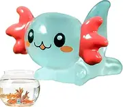 Axolotl Miniature - Axolotl Figure gloow in The Dark | lumnous Aquarium Figure | lumnous Small Resin Axolotl | Axolotl Resin Miniature | Tiny Axolotl chams Figures | dollhous Room