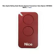 Nice Apollo Rolling Code Remote Control Transmitter Gate Opener INTI2R, Red