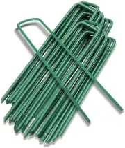 Garden Pegs Pins Ground Stakes Staples Spikes U Shaped Landscape Securing Nail P