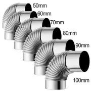 Stove Flue Steel Flue Pipe Elbow Rain-Cap Pipes Chimney Liner Flue For Stove