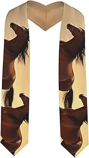 [EdWal] Horse Stripes Pattern print Graduation Stole and Sash Class for Unisex Adult Honor Stole Honor Stole of 2025