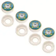 4 Chrome Custom License Plate Frame Screw Snap Caps Covers USCG Coast Guard