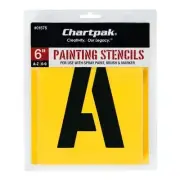 2 Chartpak 6"Gothic Painting Stencils for use Spray Paint, Brush & Marker #01575