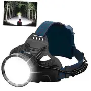 LED Rechargeable Headlamps for Adults, 90000 Lumen Super Bright Headlamp