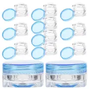12Pcs Empty Portable Refillable Cosmetic Sample Containers Leak-proof Cream Jars