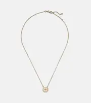 [FoundRae] FoundRae Internal Compass 18kt gold pendant necklace with diamond One Size gold
